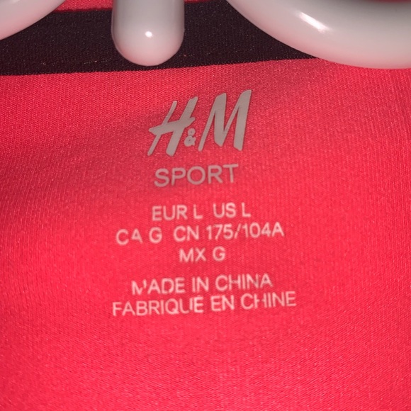 Neon orange athletic hoodie - H & M - Picture 2 of 3